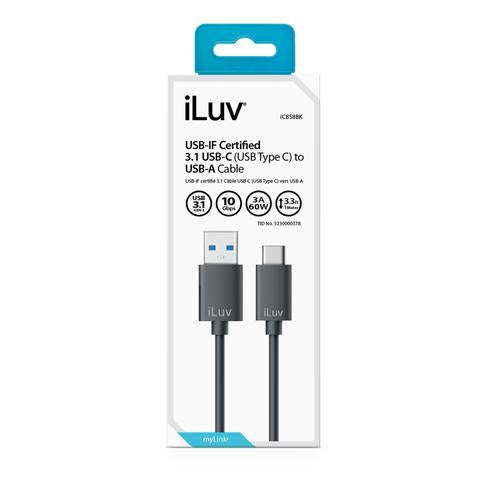 ILUV ICB58BK CABLE TIPO C 1 METRO ILUV